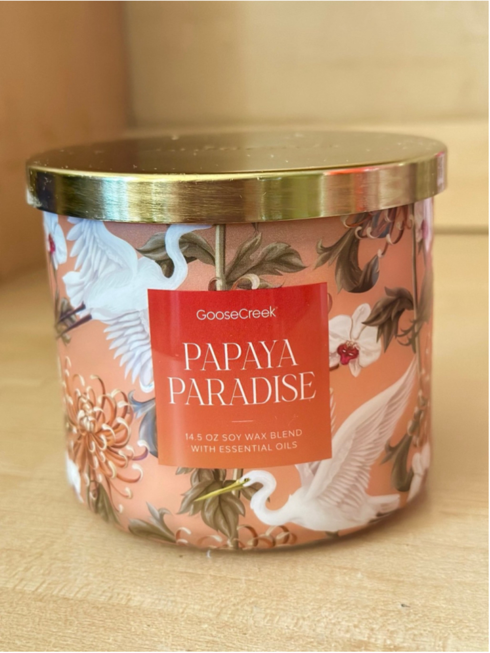 Goose Creek 3 wick candle-Papaya Paradise